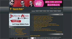 Desktop Screenshot of depechemode.cz