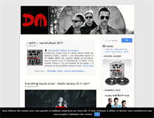 Tablet Screenshot of depechemode.fr