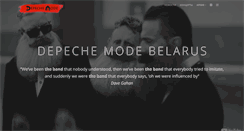 Desktop Screenshot of depechemode.by